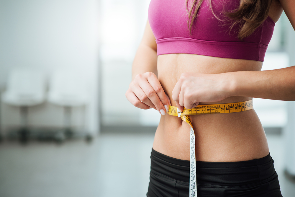 Woman supporting her healthy weight goals
